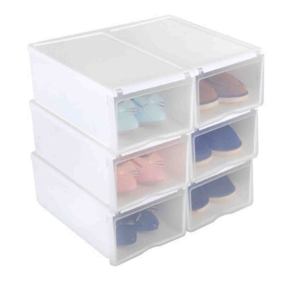 6 Cajas organizadoras de zapatos