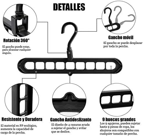 SET DE 3 COLGADORES MÁGICOS