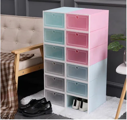 6 Cajas organizadoras de zapatos