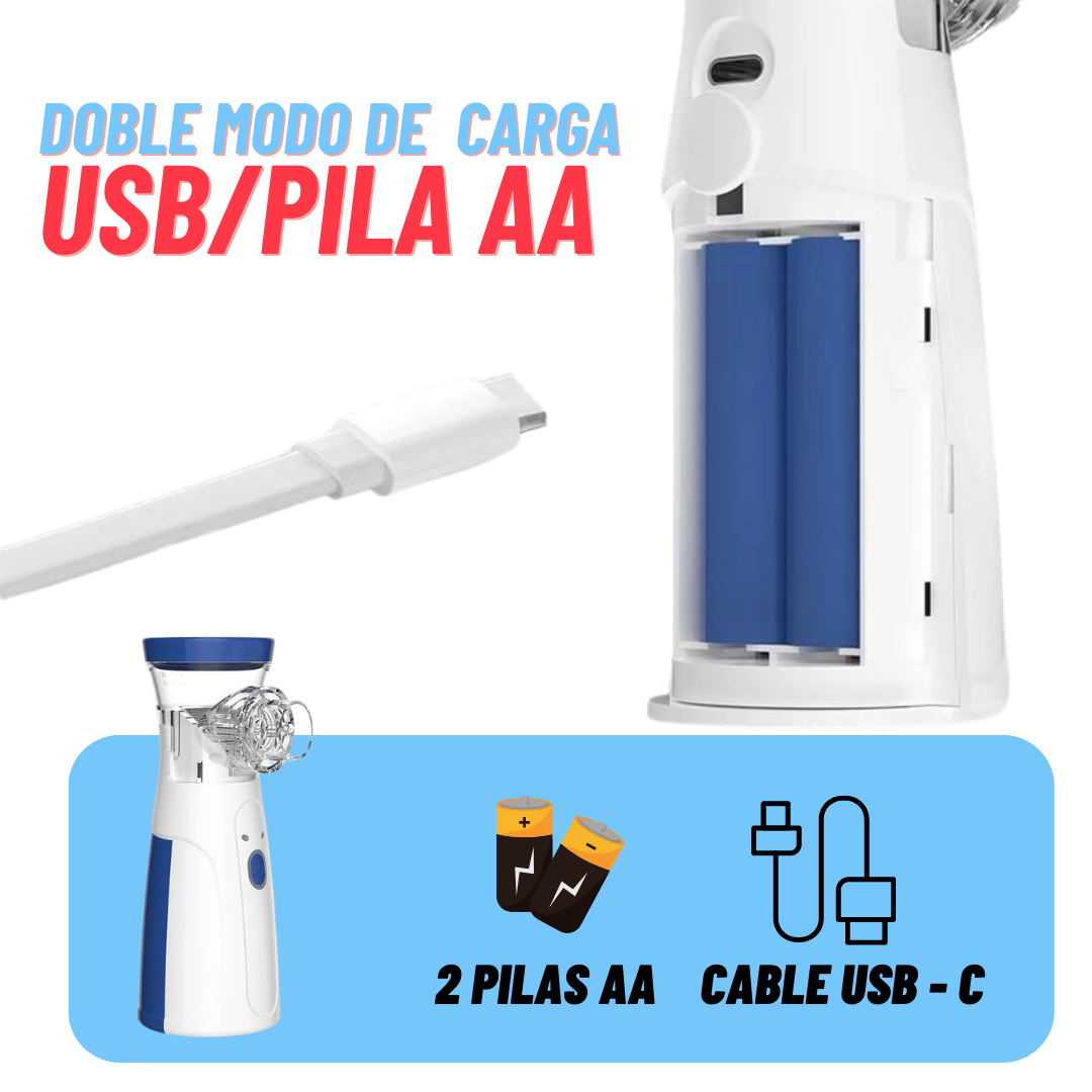 Nebulizador portátil para bebés, niños y adultos