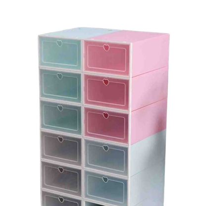 6 Cajas organizadoras de zapatos